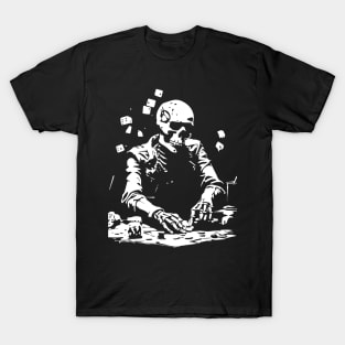 skeleton playing dice T-Shirt